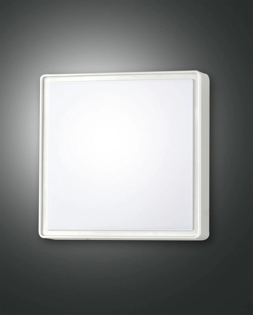 OBAN PLAFONIERA BIANCA ATTACCO E27 L.24X24CM C/SENSORE 1 LUCE