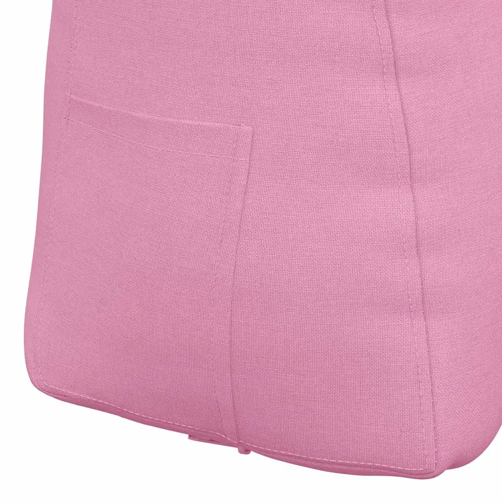 Cuscino per Schiena Rosa 45 x 24 x 50 cm Tessuto 42014369