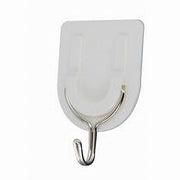Trade Shop - Set 6 Pezzi Ganci Gancio Attaccapanni Adesivo Parete Legno Porte Fashion 59670 -