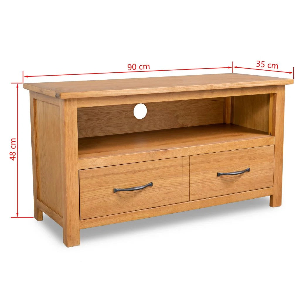 Mobile TV/credenza pratico e di design 90 cm legno massello di rovere 2502089