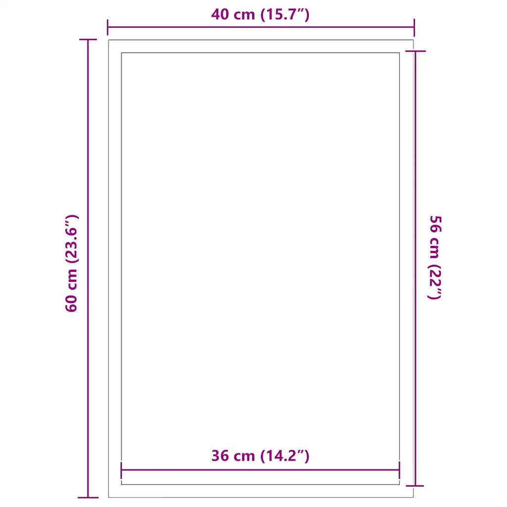 vidaXL Zerbino Antracite 40x60 cm