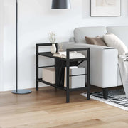 Libreria-Scaffale per Libri-Mobile di Stoccaggio Rovere Nero 75 x 30 x 58,5 cm Legno multistrato