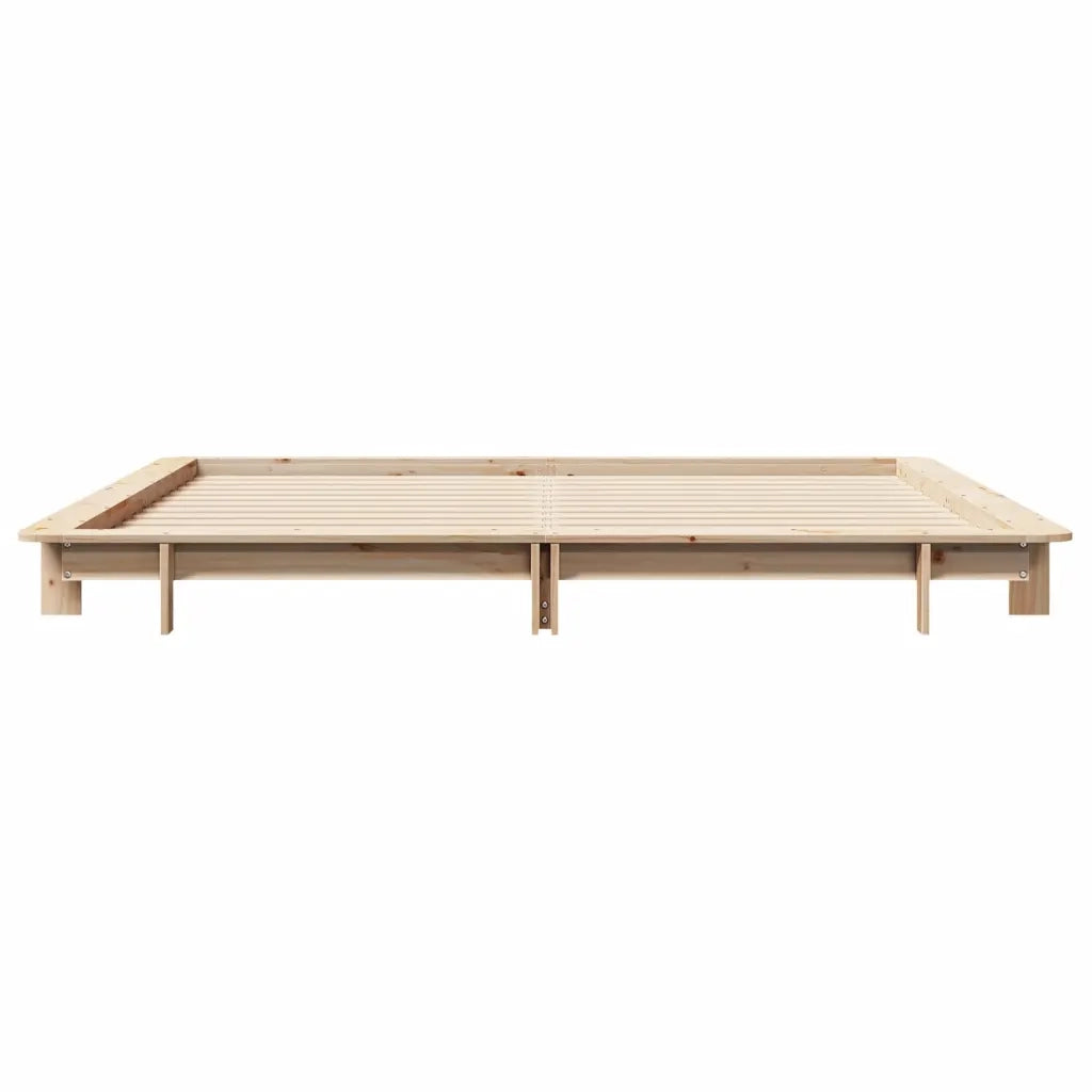 Letto senza Materasso 200x200 cm in Legno Massello di Pino 3302261