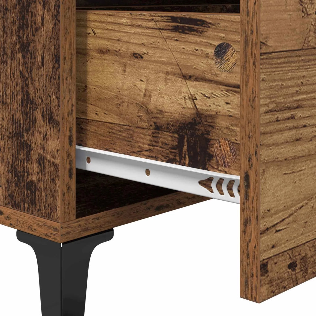 Credenza con cassetto Legno vecchio 69,5 x 34 x 90 cm