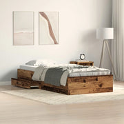Struttura del letto Legno vecchio 90 x 190 cm Legno multistrato 3333990