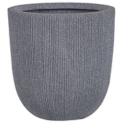 Vaso per fiori Fioriera alta in poliresina grigia 48 x ø 44 cm Accessori per decorazioni per interni e interni moderni e minimalisti