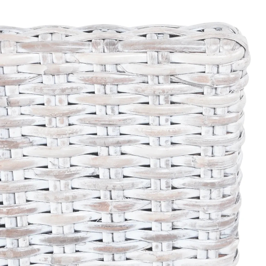 Sedie da Pranzo 6 pz Marrone Chiaro in Rattan Kubu e Mango 275466