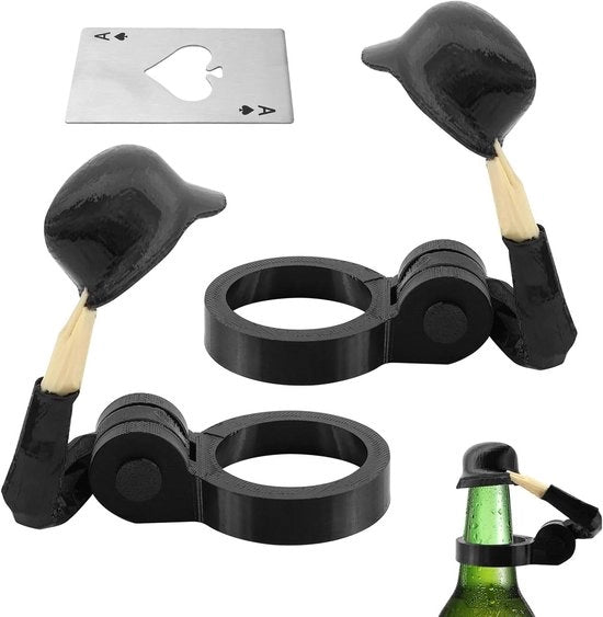 Elmo Bier - Set di 2 Bicchieri con Saluto Militare, Pizzicatore di Ananas - Unico Flessenapritore