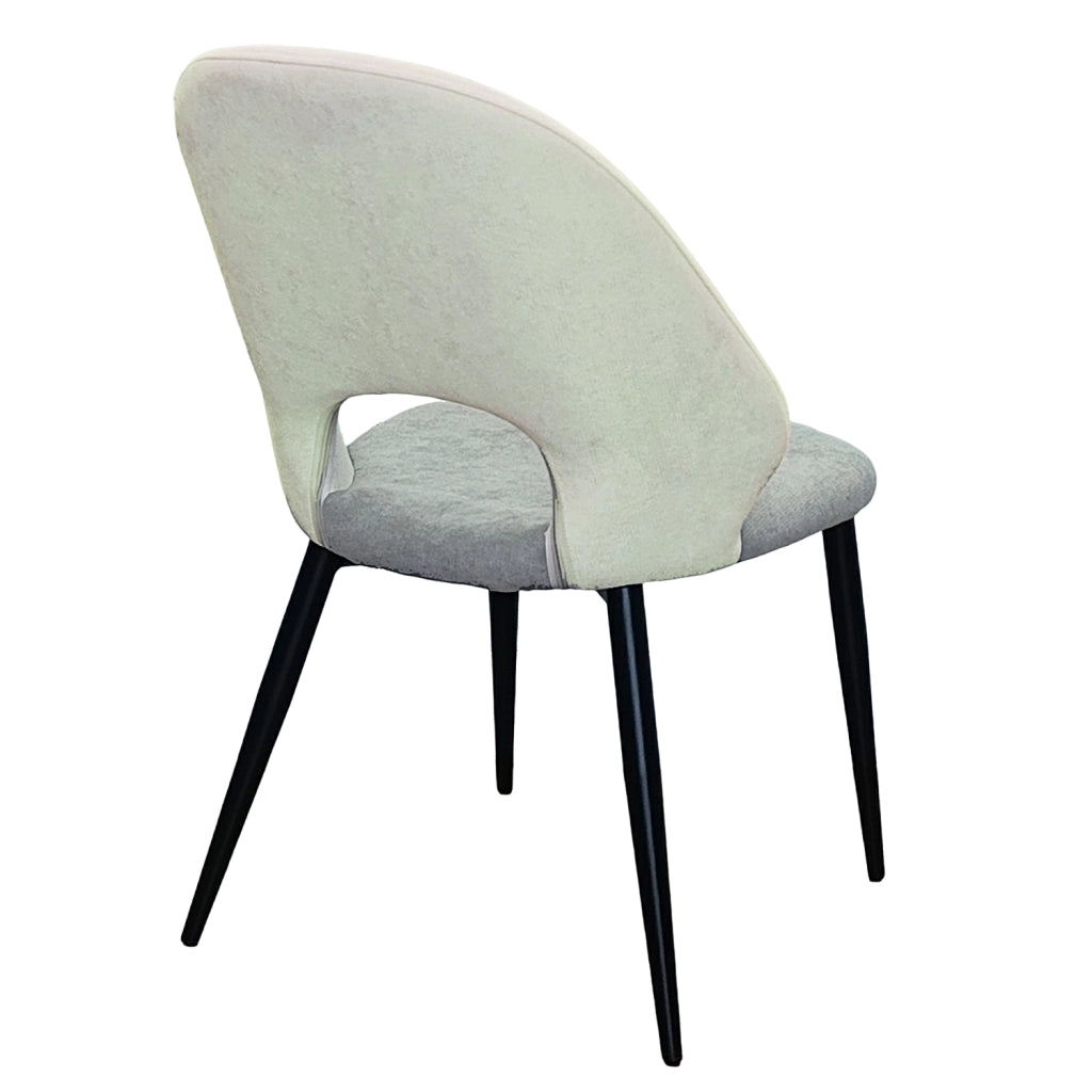 Marvin Sedia Fabia Struttura in Metallo e Seduta Imbottita in Cotone Vellutato, Design Moderno e Confortevole pe 2 Sedie