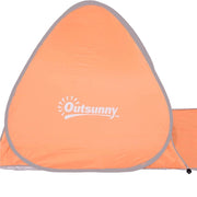 TENDA DA SPIAGGIA POP UP CON PROTEZIONE UV 30+ E BORSA DI TRASPORTO 200X150X119 CM ARANCIONE