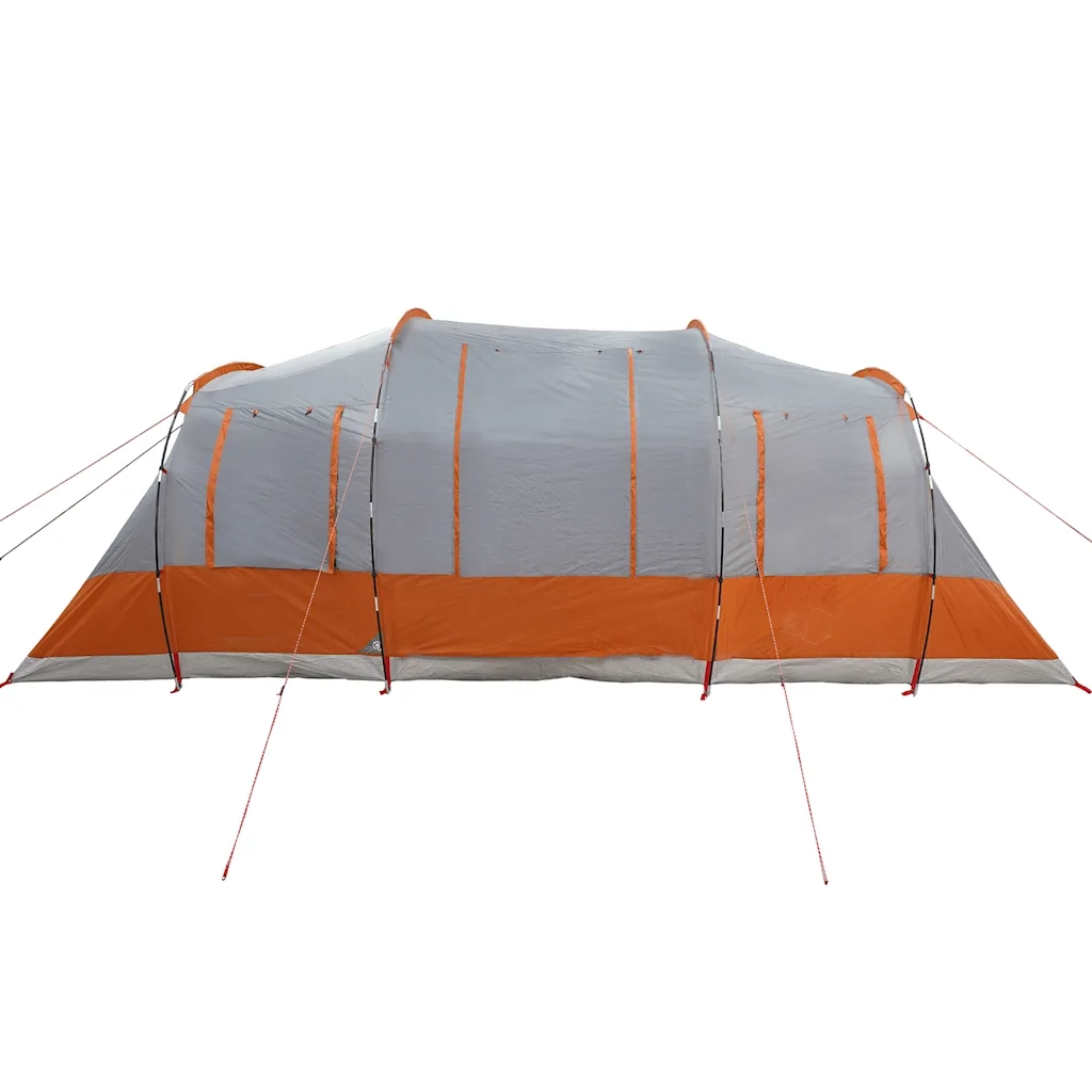 vidaXL Tenda Familiare a Tunnel per 6 Persone Grigia Impermeabile