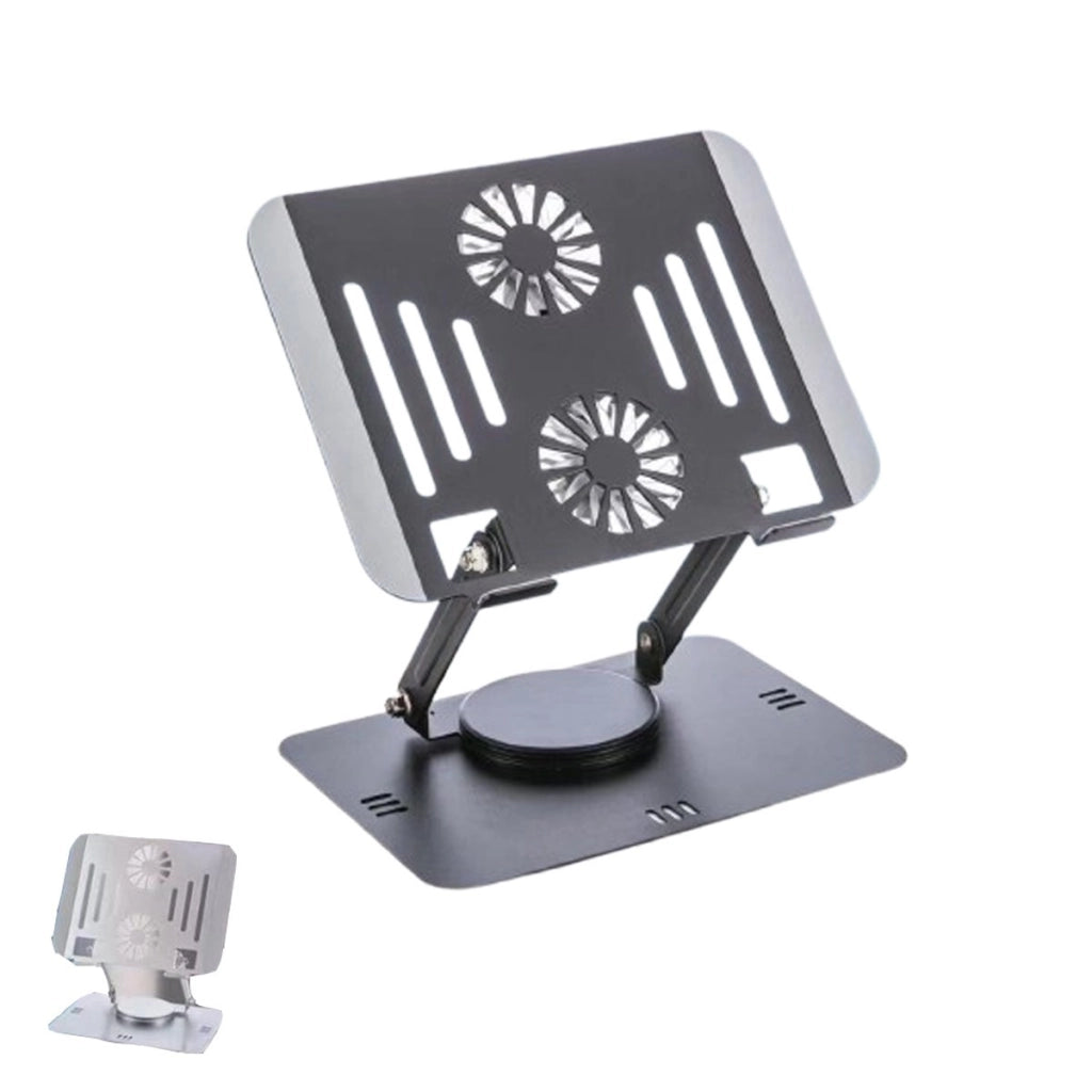SUPPORTO TAVOLO DISSIPATORE VENTOLA 360° TABLET E  DISSIPAZIONE CALORE