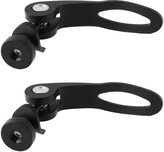 Fermo zoccolo rapido - Fermo zoccolo clip - Viti M5x32mm - 2x - Adatto per bicicletta da montagna/folding bike - Nero