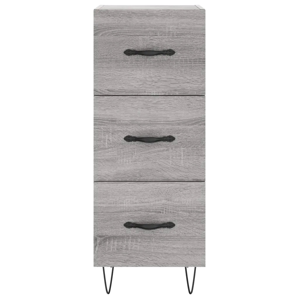 Credenza-Buffet-Armadio da cucina Grigio Sonoma 34,5x34x90 cm in Legno Multistrato 422846