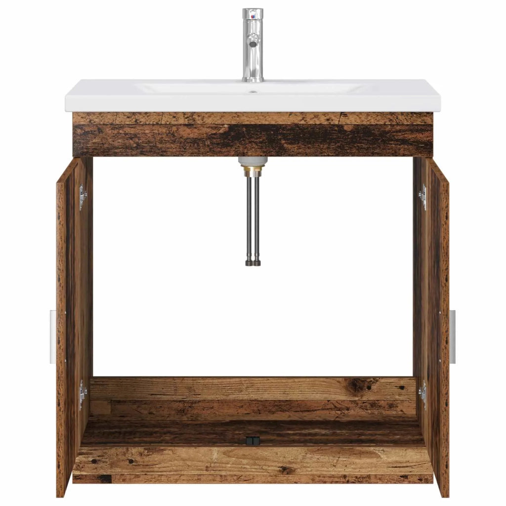 Set di mobili per il bagno Legno antico 81 x 40 x 84,5 cm 3404364