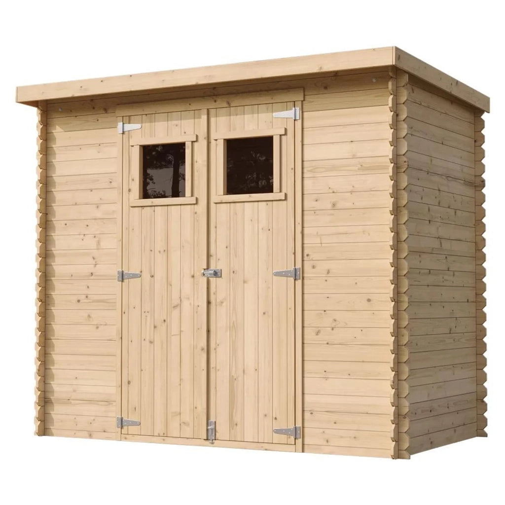 TIMBELA M310 Casetta da Giardino in Legno per Esterni 239x142xA200 cm/2.6m2