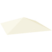 EasyComfort Copertura per Gazebo 3x3 m da Giardino con 8 Fori di Drenaggio, in Tessuto Oxford 600D, Bianco Crema