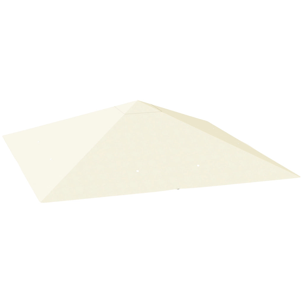 EasyComfort Copertura per Gazebo 3x3 m da Giardino con 8 Fori di Drenaggio, in Tessuto Oxford 600D, Bianco Crema