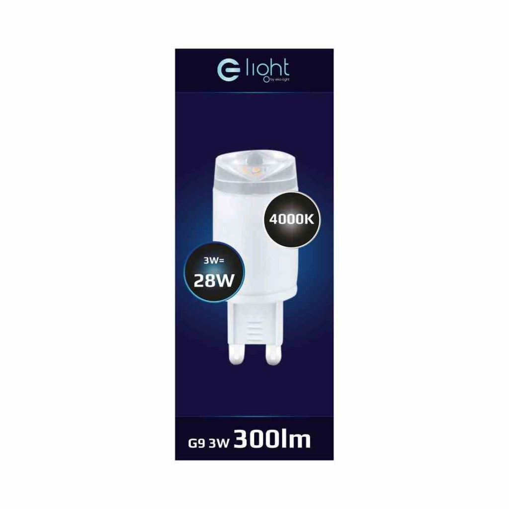 Lampadina LED G9 3W 4000K 300lm Eko-Light EKZA1333