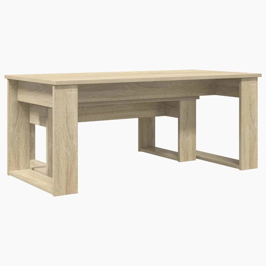 Set di Tavolini da Caffè 2 pcs Rovere Sonoma Legno multistrato