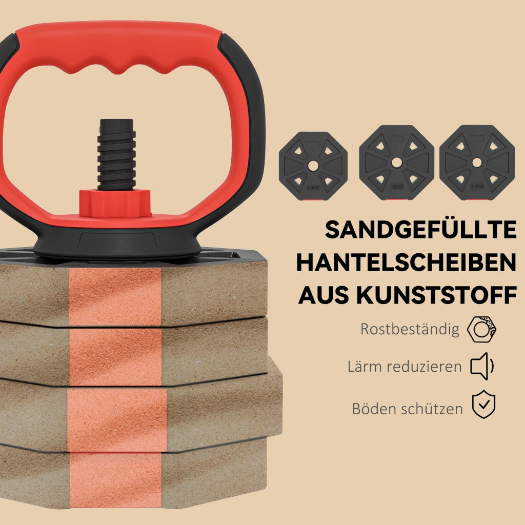 Set Hantel 6 in 1 ¨C zephmum ¨C Regolabile 25 kg