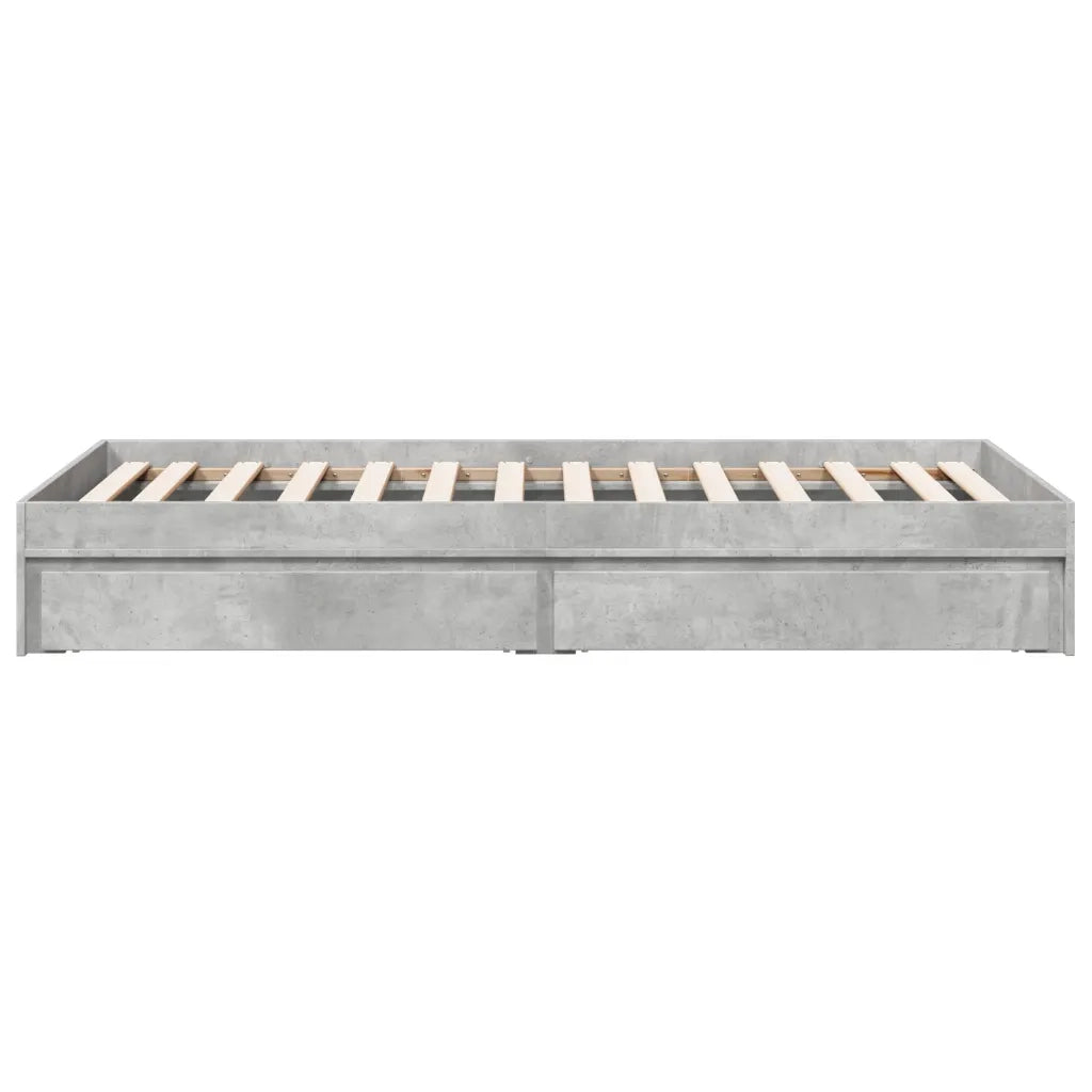 Giroletto Cassetti Grigio Cemento 75x190 cm Legno Multistrato