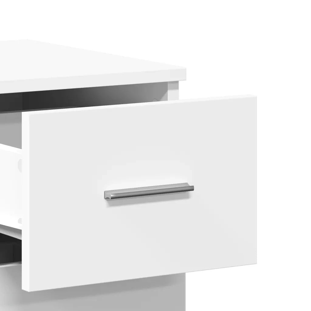 Credenza Bianca 59x39x80 cm in Legno Multistrato