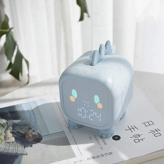 Alarme digitale per bambini con funzione di notte e snooze in LED colore blu