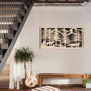 MOUNTAIN - Quadro arredo LASERCUT composito Legno e PVC Misura: 70x140 cm