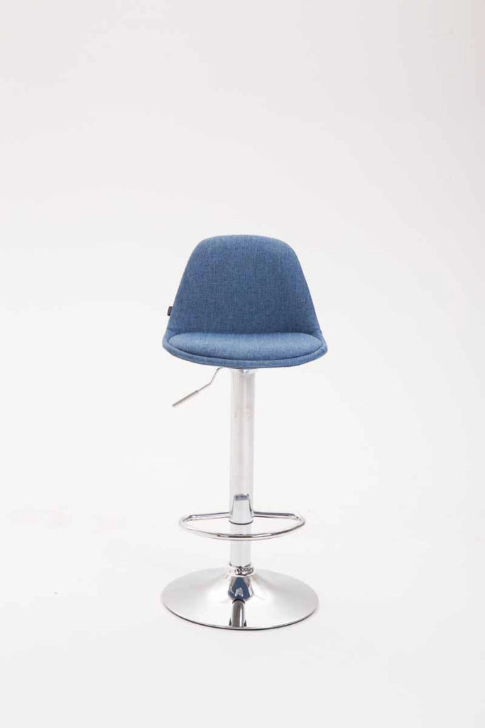 Set 2 sgabelli KIEL in tessuto blu