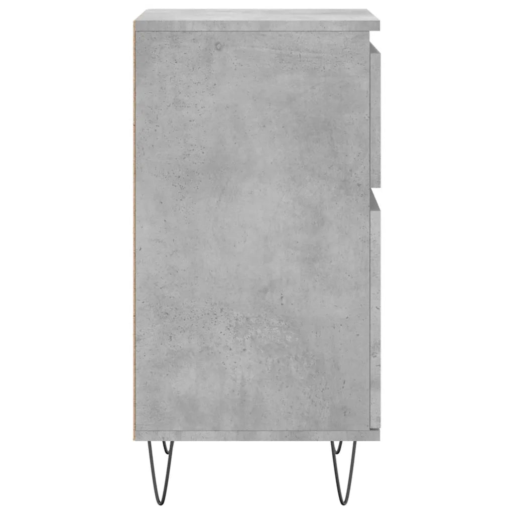 Credenze 2 pz Grigio Cemento 40x35x70 cm in Legno Multistrato 831157