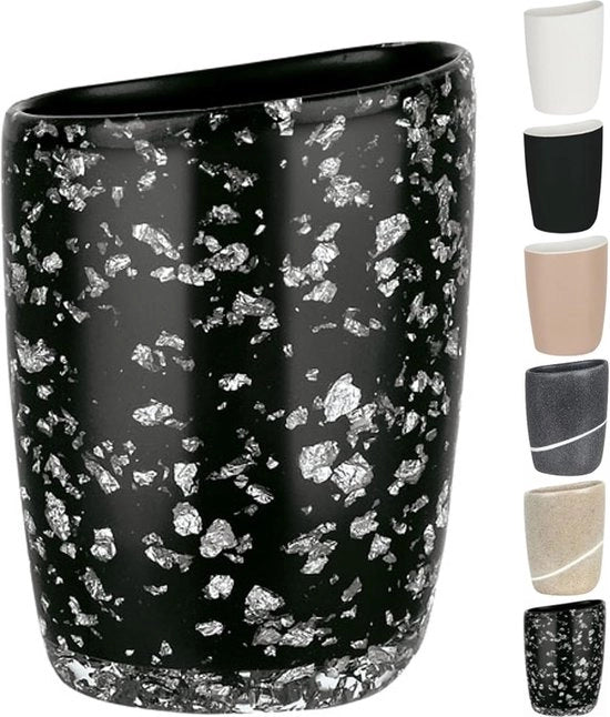 Bacetto per spazzolino da denti in resina sintetica con stile glitter e design moderno
