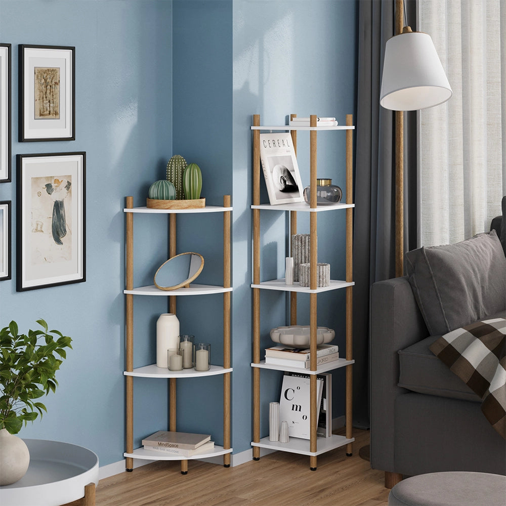 Vicco Libreria Bianco/pino 29 x 102.5 cm con 4 vani portaoggetti