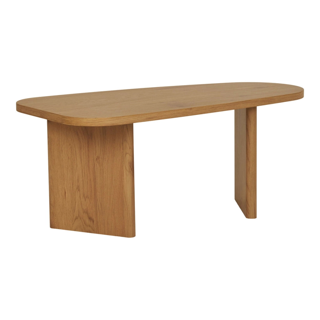 Tavolino Melo 1, Marrone, MDF, 100x50x41 cm
