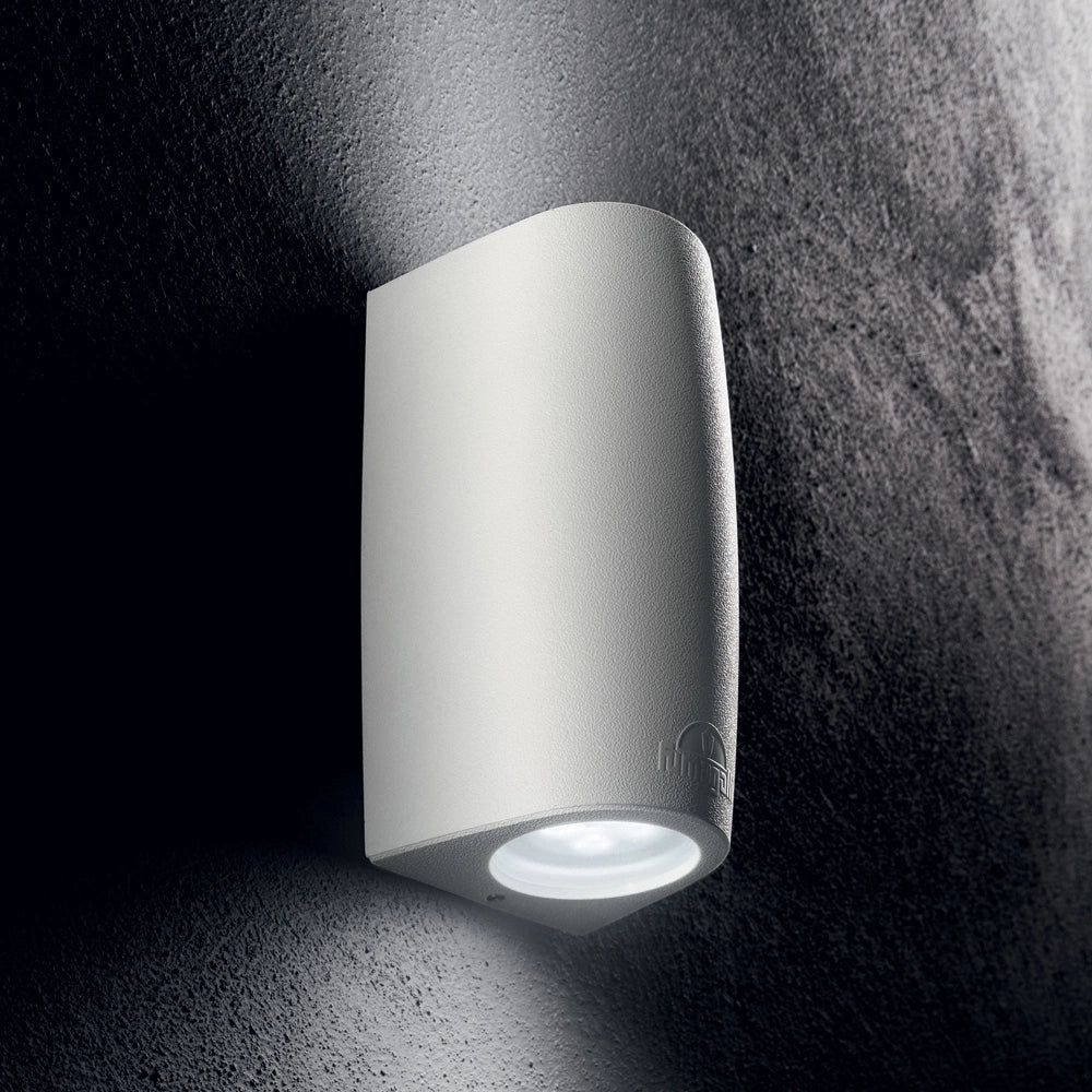 Applique Moderna Keope Materie Plastiche Bianco 2 Luci Gu10
