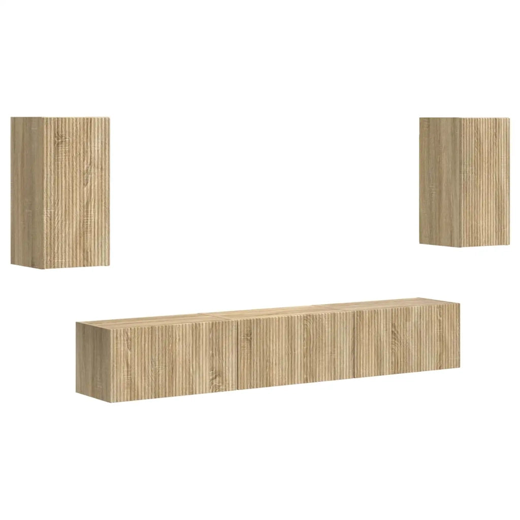 Set mobile TV 5 pcs Rovere Sonoma Legno multistrato