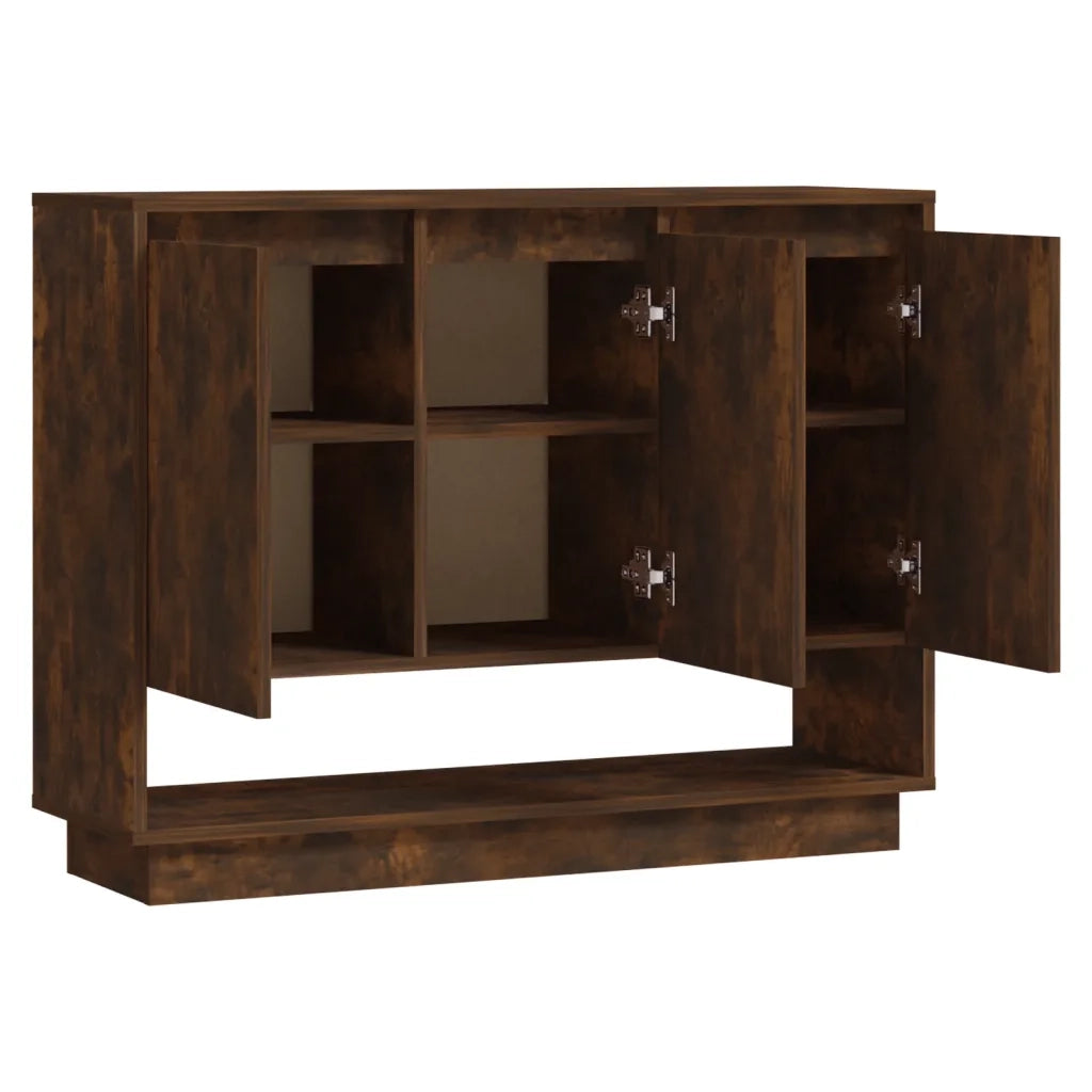 Credenza | Madia | Buffet da pranzo | Armadio da pranzo Rovere Fumo 97x31x75 cm in Truciolato
