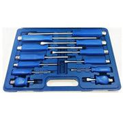 Trade Shop - Set Cacciaviti 12 Pz. Cromo Vanadio Calamitati In Valigetta Di Plastica -