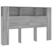 Testiera con Scomparti-Testata del letto Grigio Sonoma 160x18,5x104,5 cm