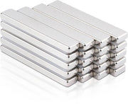 FPMYB 20 pezzi magneti forti 60 x 10 x 5 mm, magneti di neodimio extra forti superforti magneti di terra rara, magnete rettangolari per bacheca, armadio, lavagna bianca, pannello magnetico