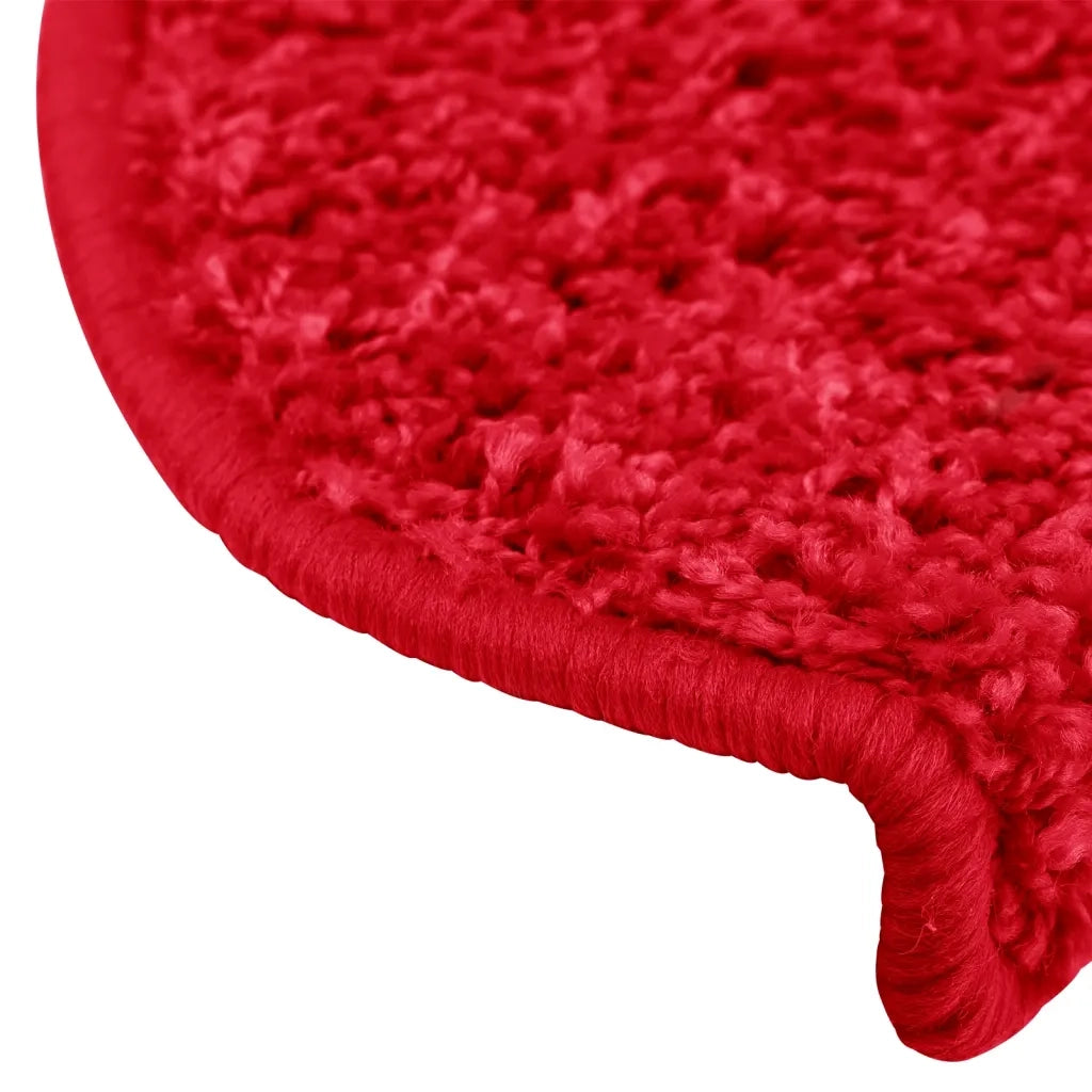 Tappetini per Scale 10 pz 65x25 cm Rosso cod mxl 61574