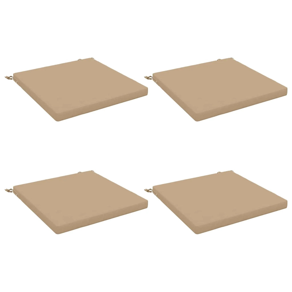 Cuscini per Sedia in 4 Pezzi SOEST 4 pz 100% Poliestere Sabbia 944652