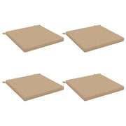 Cuscini per Sedia in 4 Pezzi SOEST 4 pz 100% Poliestere Sabbia 944652