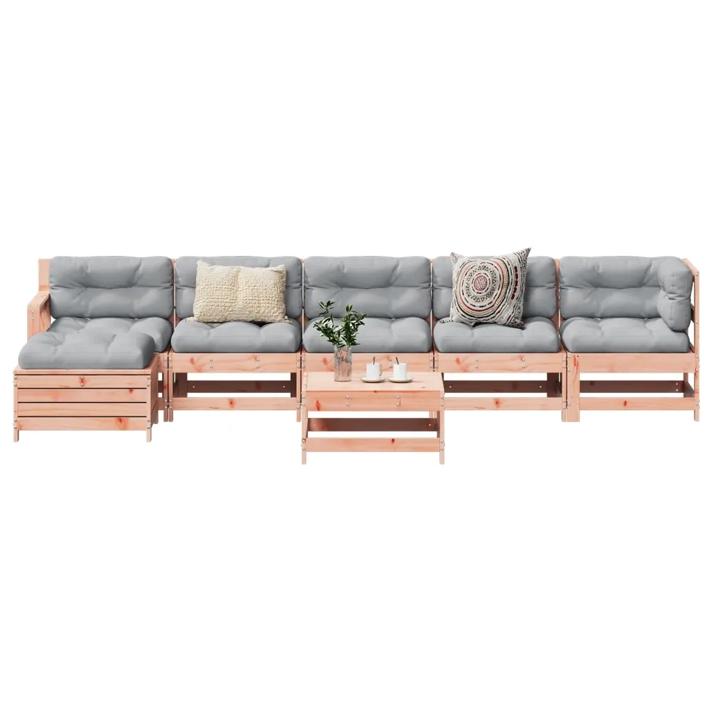 Set Salotto da Giardino 7 pz in Legno Massello di Douglas 3250618