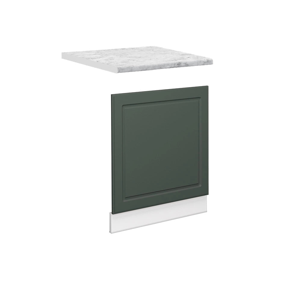Pannello frontale Fame-Line Verde-oro rustico/Bianco 60 cm, PL Marmo Vicco
