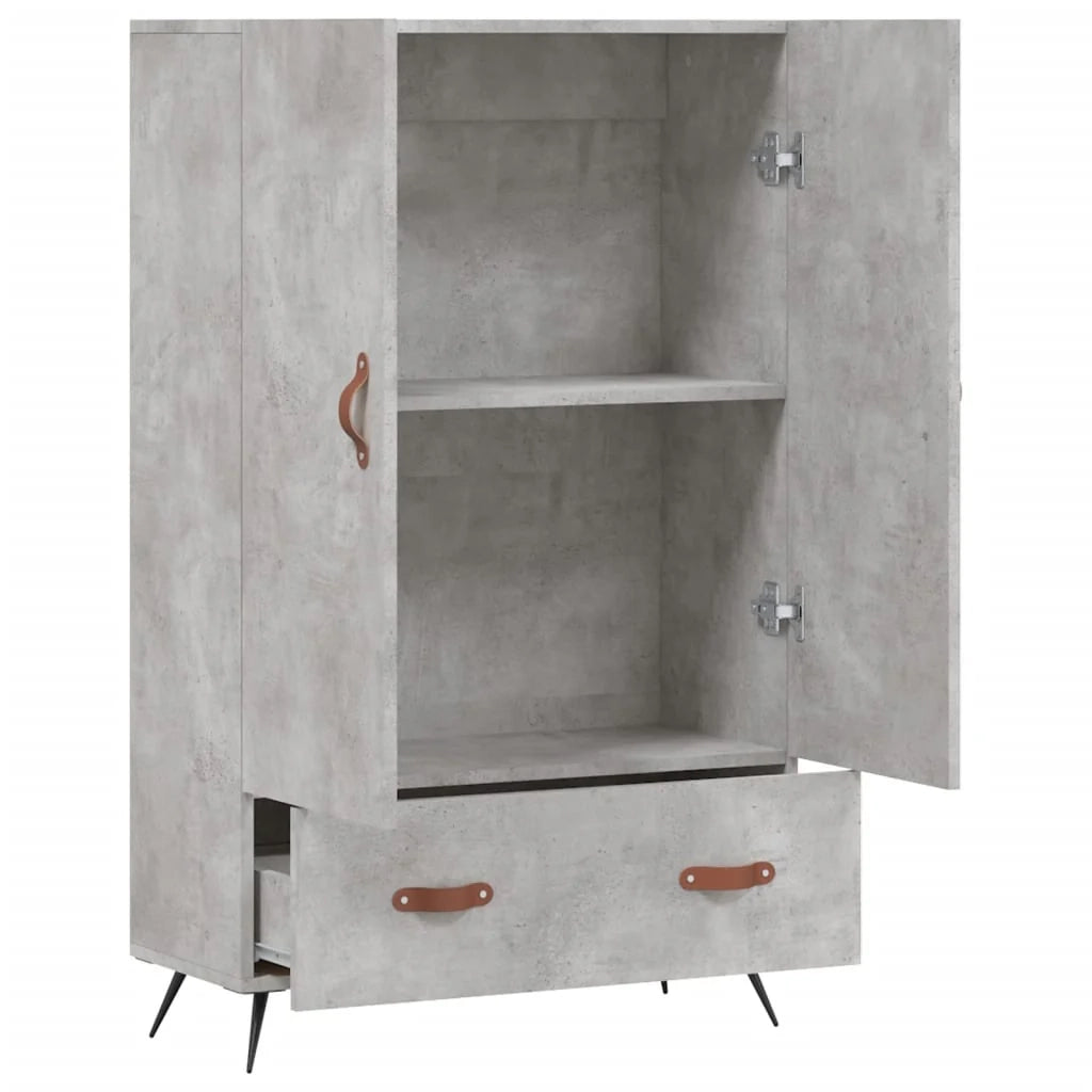 Buffet credenza cassettiera mobiletto mobile contenitore organizer cucina soggiorno salotto alto 69,5 x 31 x 115 cm legno ingegnerizzato grigio 02_0034477