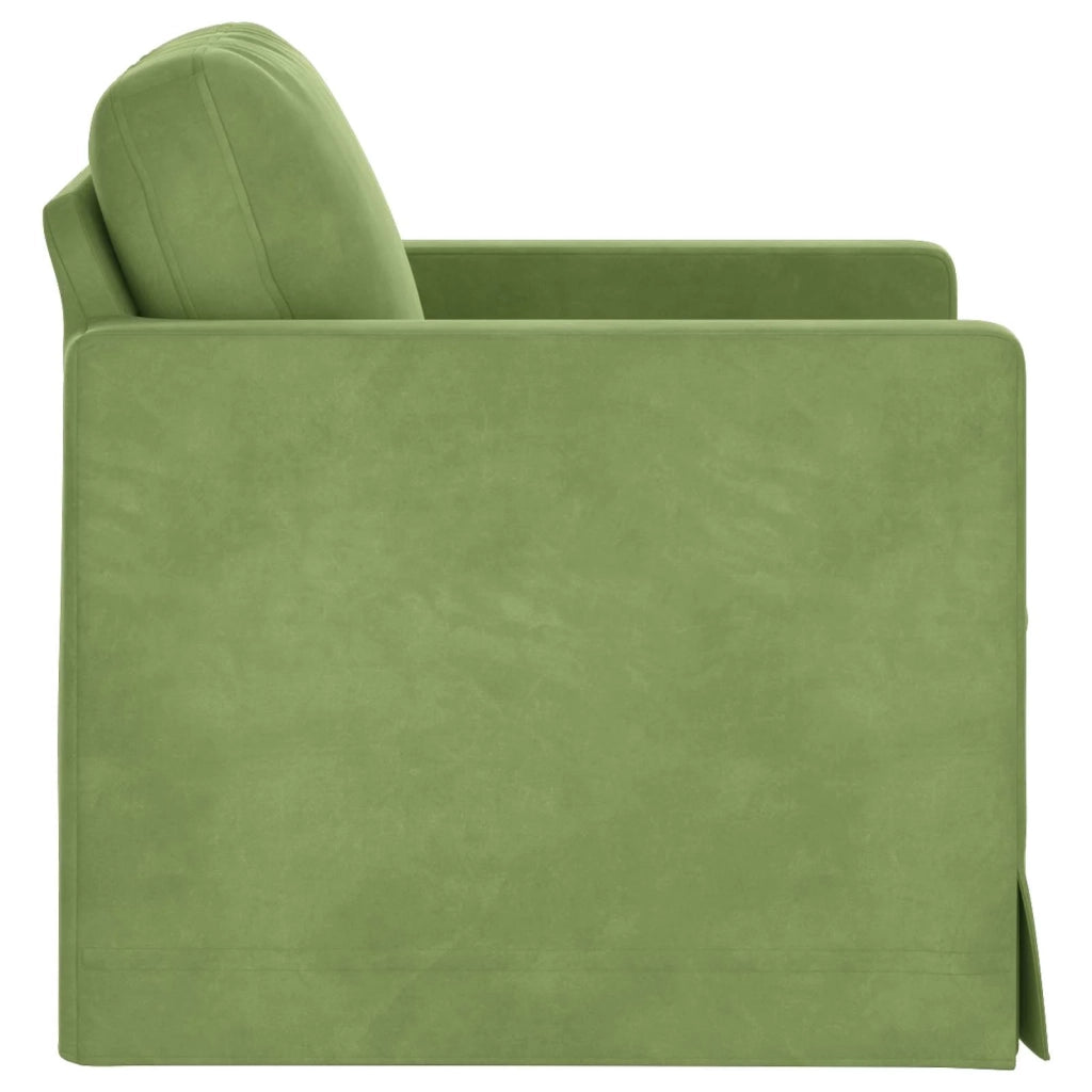 Divano Verde chiaro 78 x 78 x 80 cm Velluto