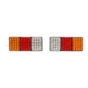 Set di lampade posteriori stop LED con 3 funzioni, 12-24V, 330x140 mm, Breckner Germany