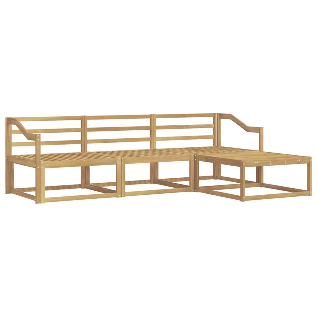 Set di divani da esterno 4 pcs Bianco 245,5 x 162,5 x 73 cm 3386283