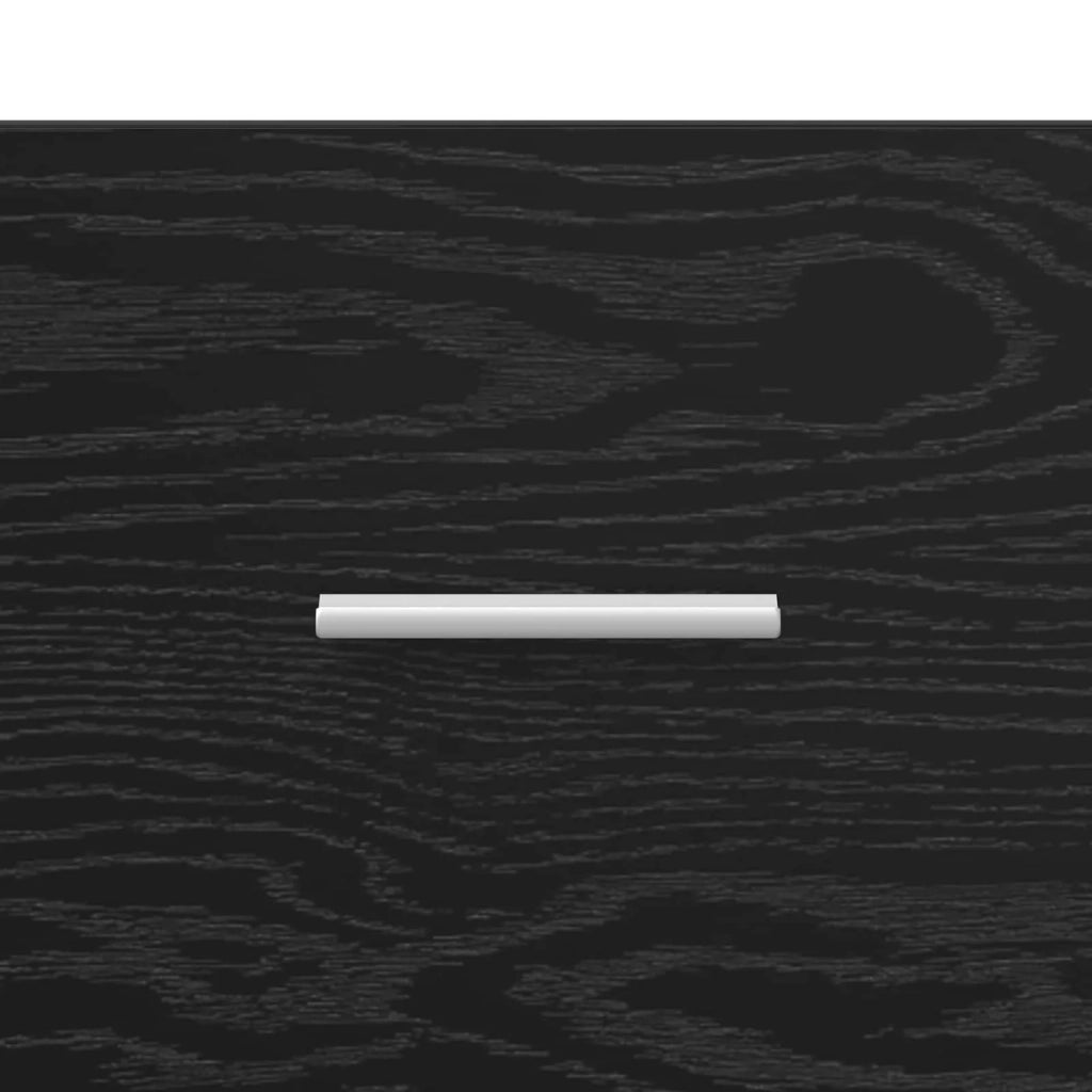 Armadio da Notte Rovere Nero 40 x 40 x 63 cm Legno multistrato 880916